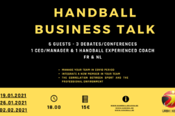 De KBHB organiseert 3 webinars: Handball business talks
