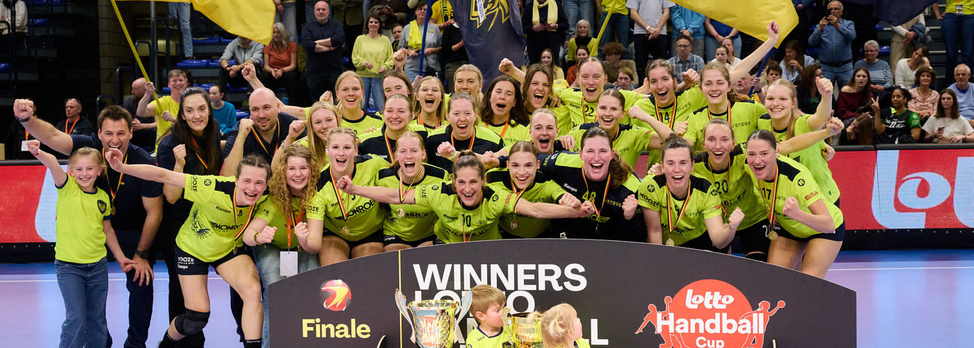 Hubo Handbal en Handbal Sint-Truiden winnaars van de Lotto Handbal Cup bij de heren en dames